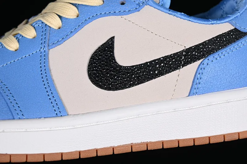 All categories Air Jordan Jordan series basketball shoes Air Jordan 1 Low Z version Air Jordan 1 Low OG AJ1 Joe 1 white and blue crackle low-top cultural casual sneakers CZ0790-141